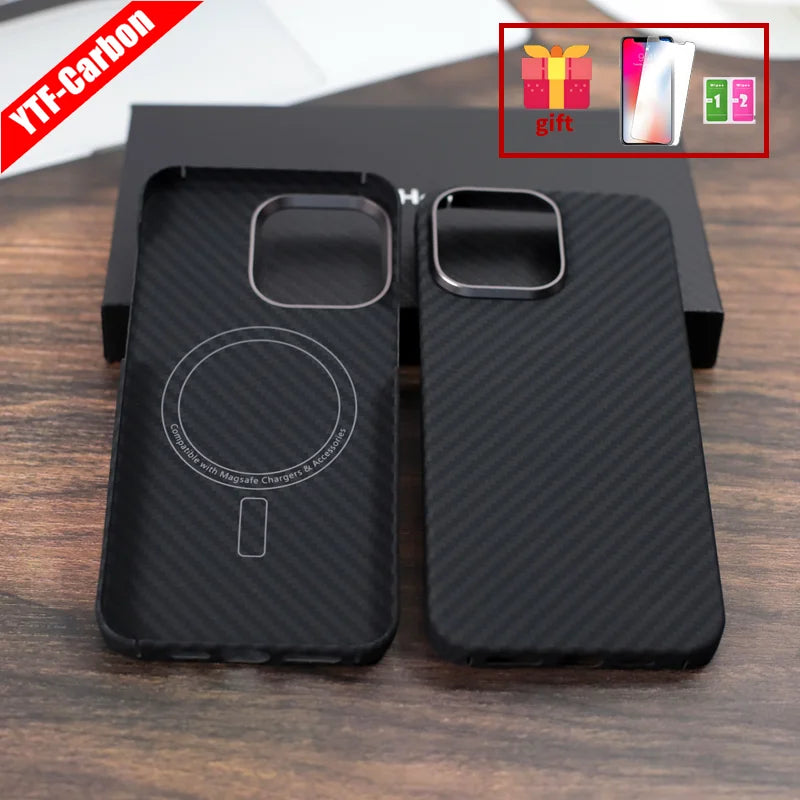 Aramid Fiber iPhone 16 Pro Max Case - Military-Grade Shock Protection Tidesmit