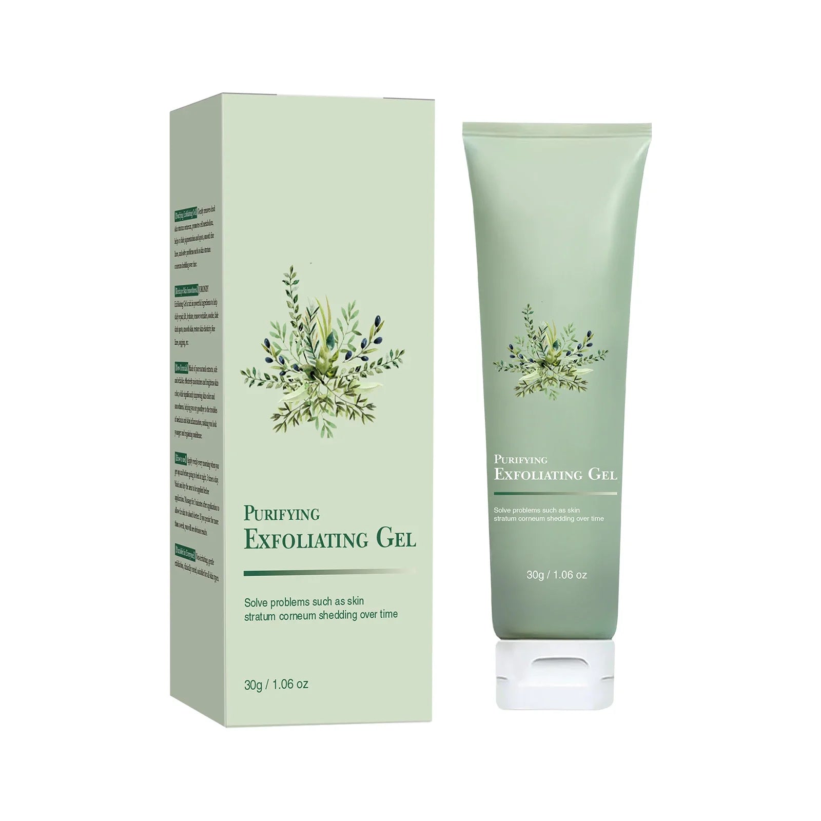 Face Exfoliating Gel | Deep Pore Cleansing & Oil Control by Tidesmit Scrubs Treatments WHITE Tidesmit