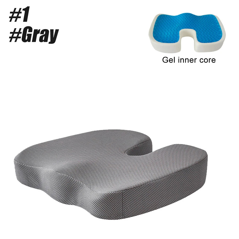Gel Seat Cushion for Office Chair - Ergonomic Orthopedic Tidesmit Massage Cushion Tidesmit