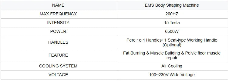EMS Muscle Sculpting Machine | 6500W RF Body Toner by Tidesmit Body Shaping Massage Equipment Tidesmit