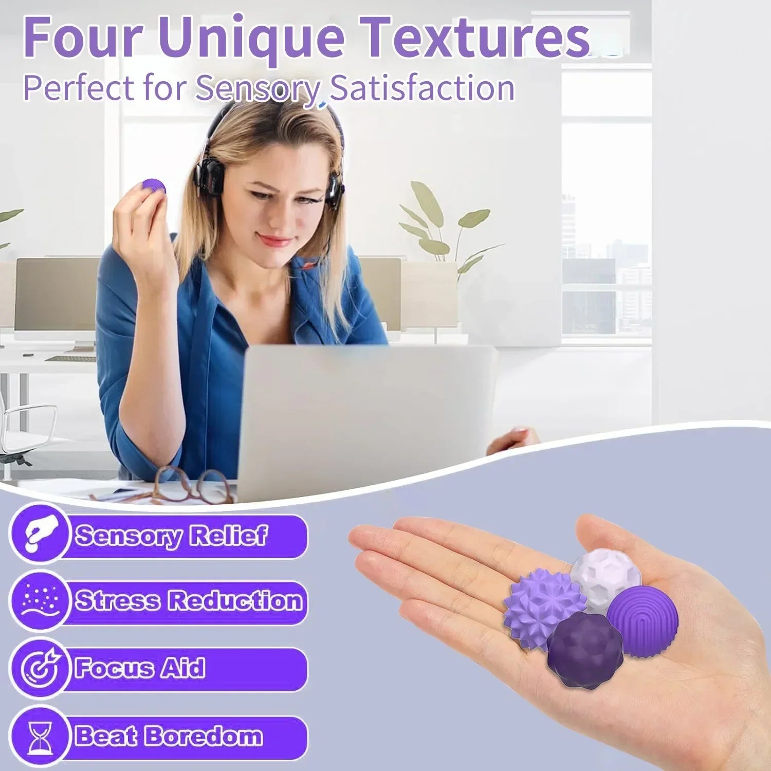 Magnetic Hand Massage Balls for Anxiety Relief - 8 Piece Set Body Shaping Massage Equipment Tidesmit