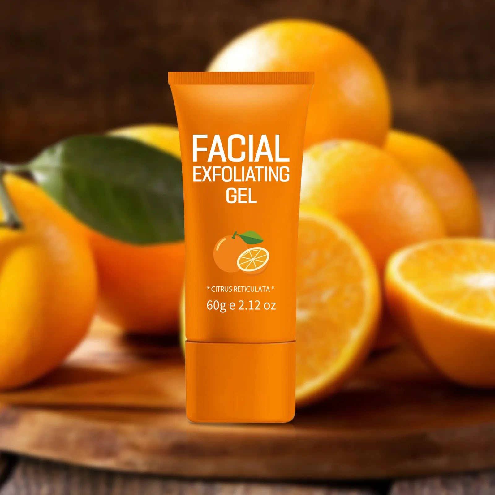 Orange Exfoliating Gel 60g - Natural Gentle Face Scrub Scrubs Treatments Tidesmit