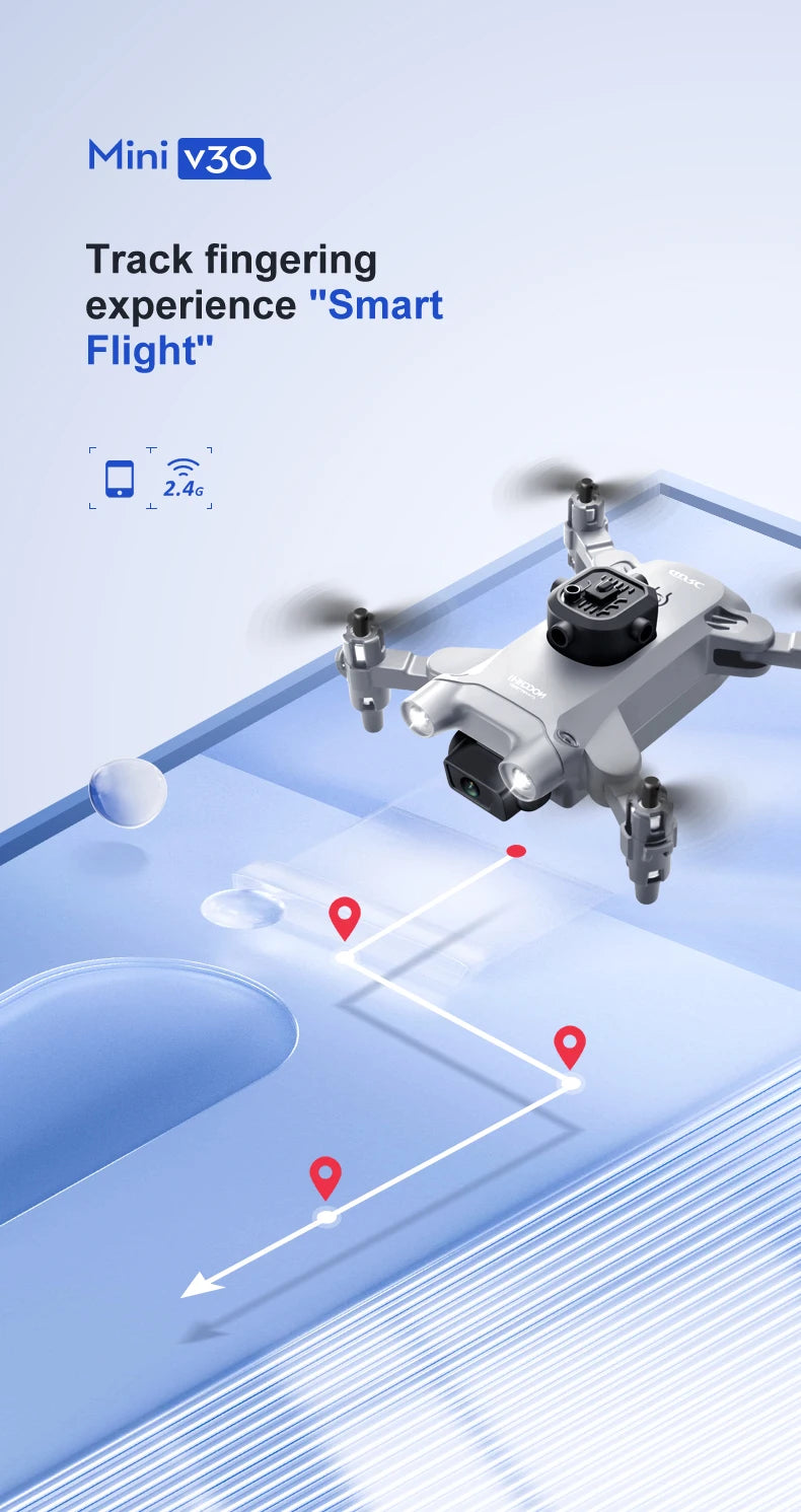 Mini 4K Camera Drone With Obstacle Avoidance - Foldable & Compact Tidesmit