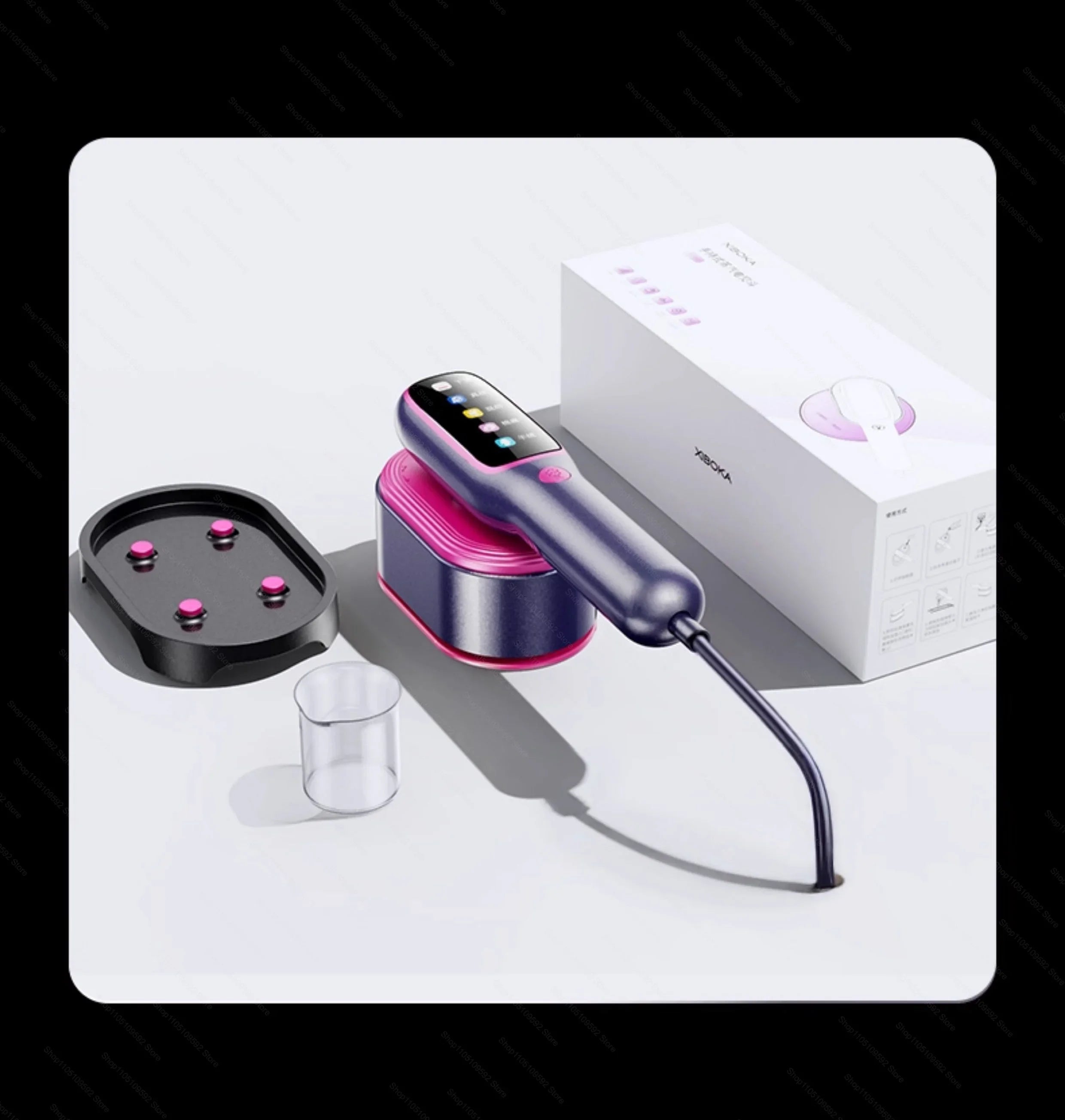 Tidesmit 1200W professional handheld garment steamer side view showing portable heating design for easy ironing