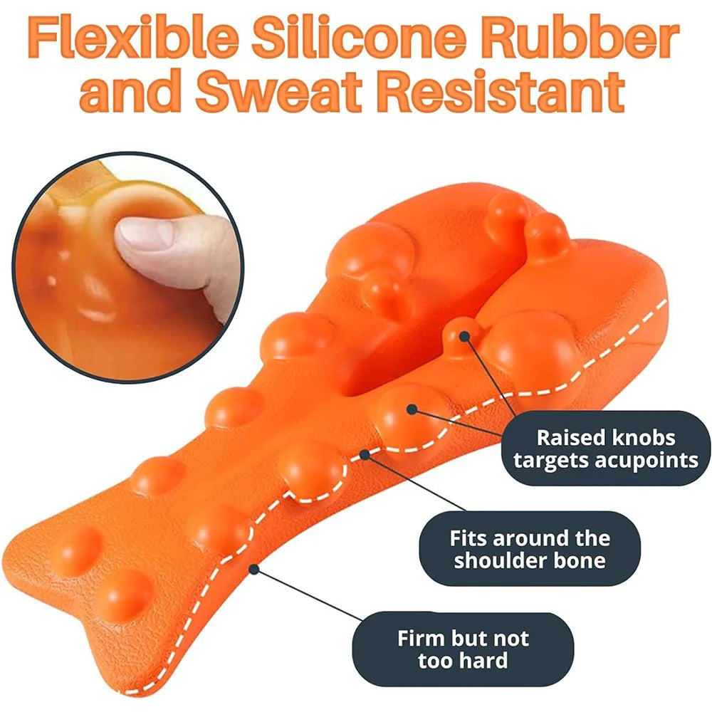 Back Stretcher Device: Spinal Decompression for Muscle Recovery - Orange Fascia Gun Tidesmit