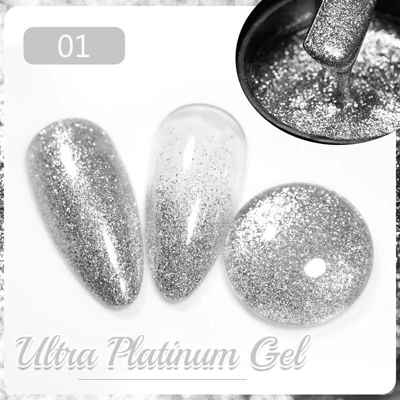 Cat Eye Magnetic Gel Polish 7.5ml - Professional Long-Lasting Nail Art Permanent Makeup Machines Ultra Platinum Gel 1