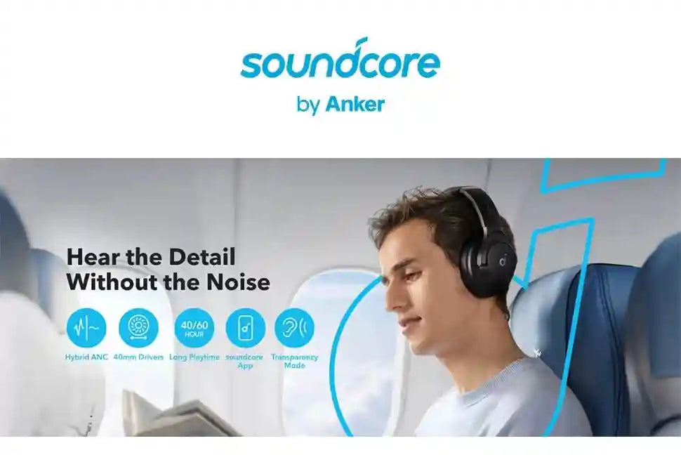 Wireless Active Noise Cancelling Headphones - Over-Ear Studio Monitor Tidesmit