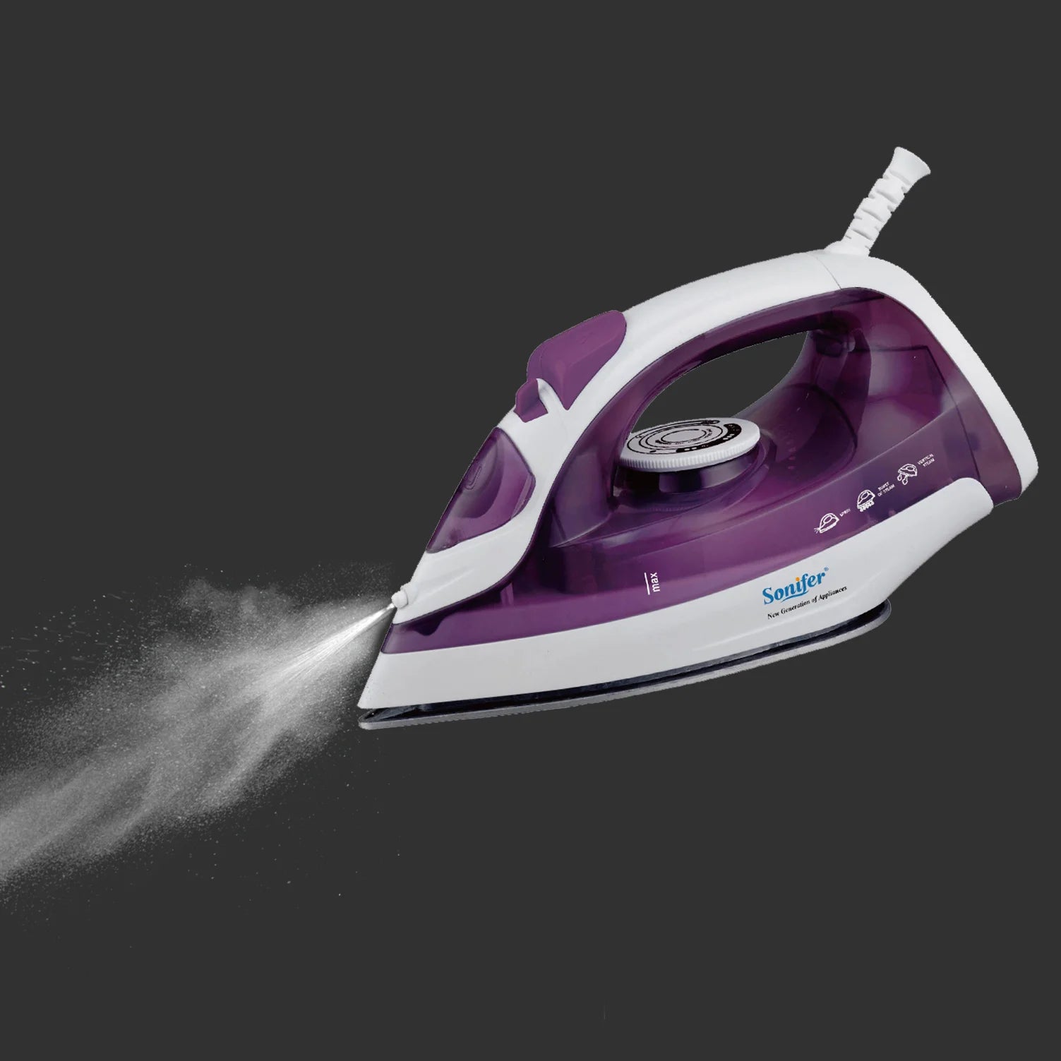 Tidesmit portable mini garment steamer featuring an adjustable ceramic soleplate for efficient travel clothing ironing