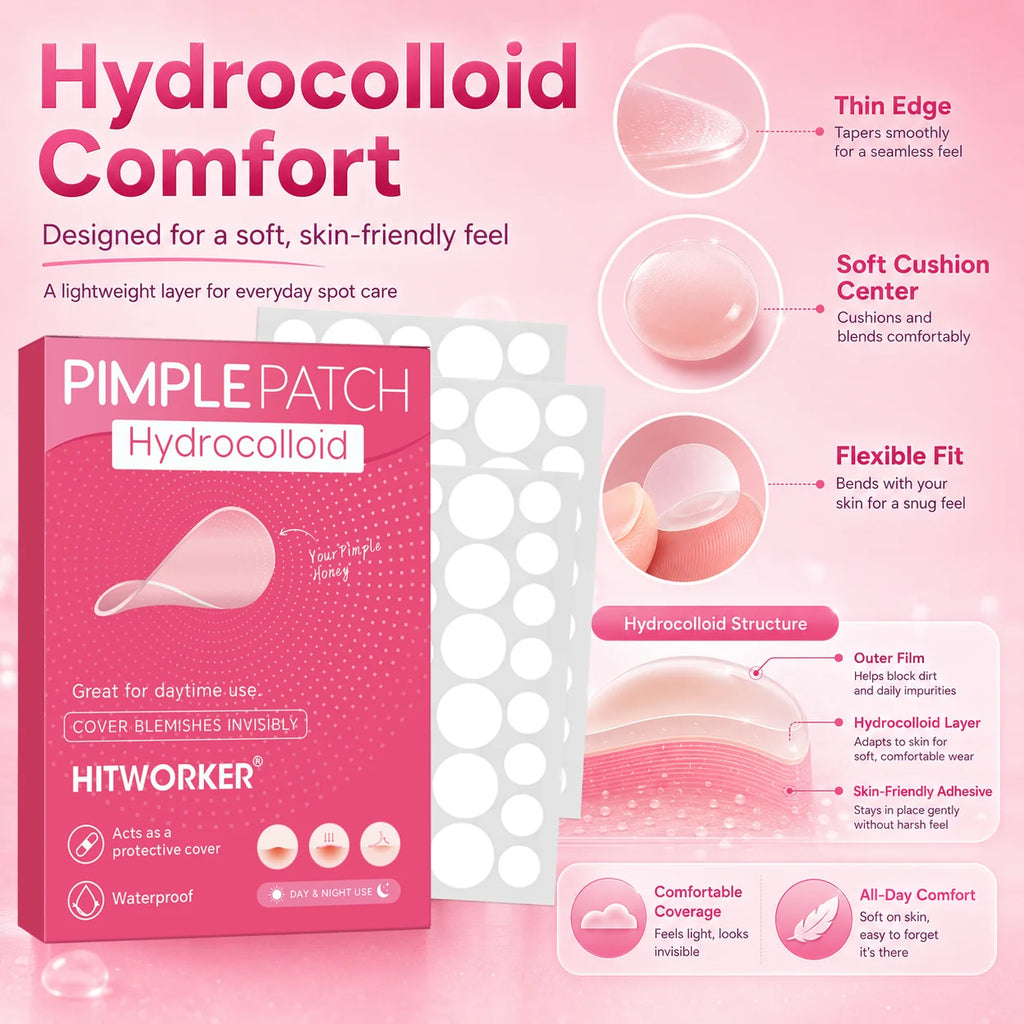 540/360pcs/box invisible acne patch set - deep cleaning high-quality water-based acne stickers, gentle and skin friendly