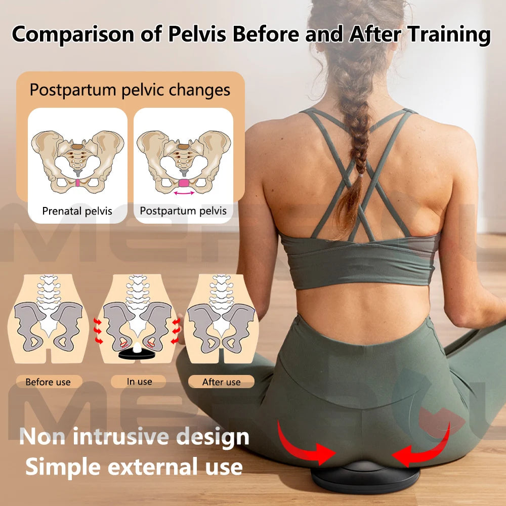 Pelvic Floor Exerciser Cushion | Ergonomic Kegel Trainer - Blue Massage Cushion Tidesmit