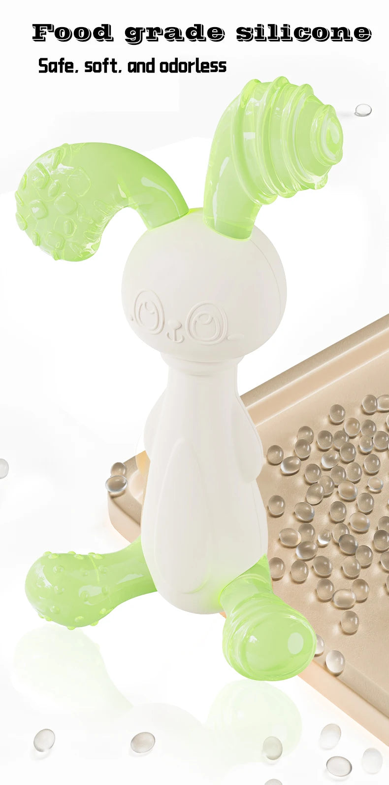 Cute Baby Molar Teethers Toy Soft Silicone Giraffe Rabbit Cartoon Teething for Babies Relief Gums Pain Toys Newborn Essentials