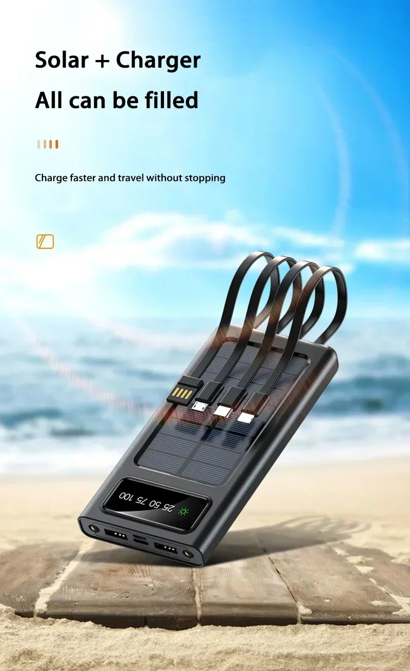 Tidesmit 200000mAh Solar Power Bank - Fast Charging Portable Charger Tidesmit