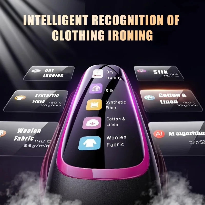 Tidesmit portable handheld garment steamer showing side angle and steam nozzle for efficient travel ironing