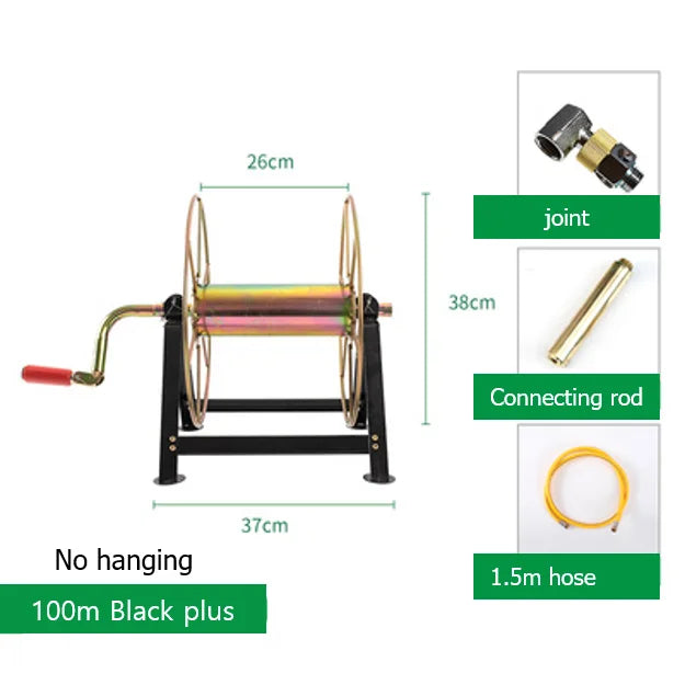 Agricultural Hose Reel / High Pressure Pesticide Sprayer Hose Winding Cart Garden Tools