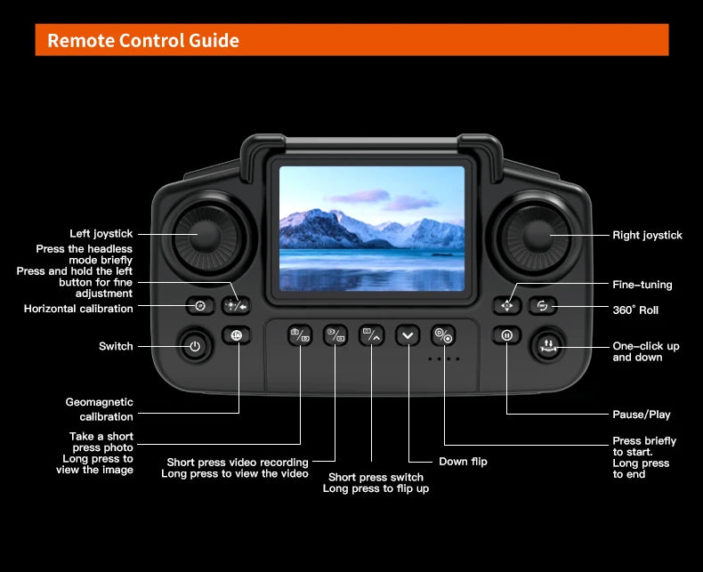 Camera Drone with Screen Remote and Altitude Hold - Tidesmit Tidesmit