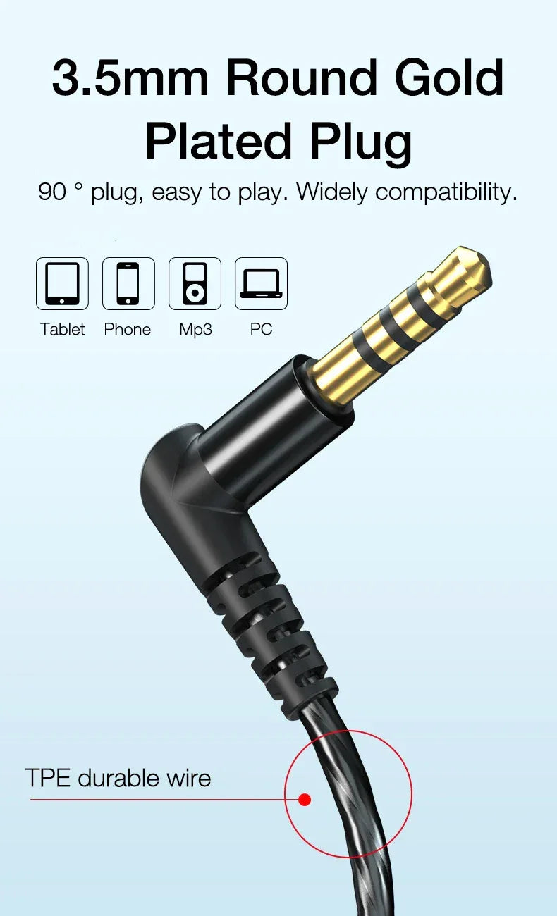 Wired Headphones 3.5mm with Mic | Hi-Fi Stereo Sound | Tidesmit S18 Tidesmit