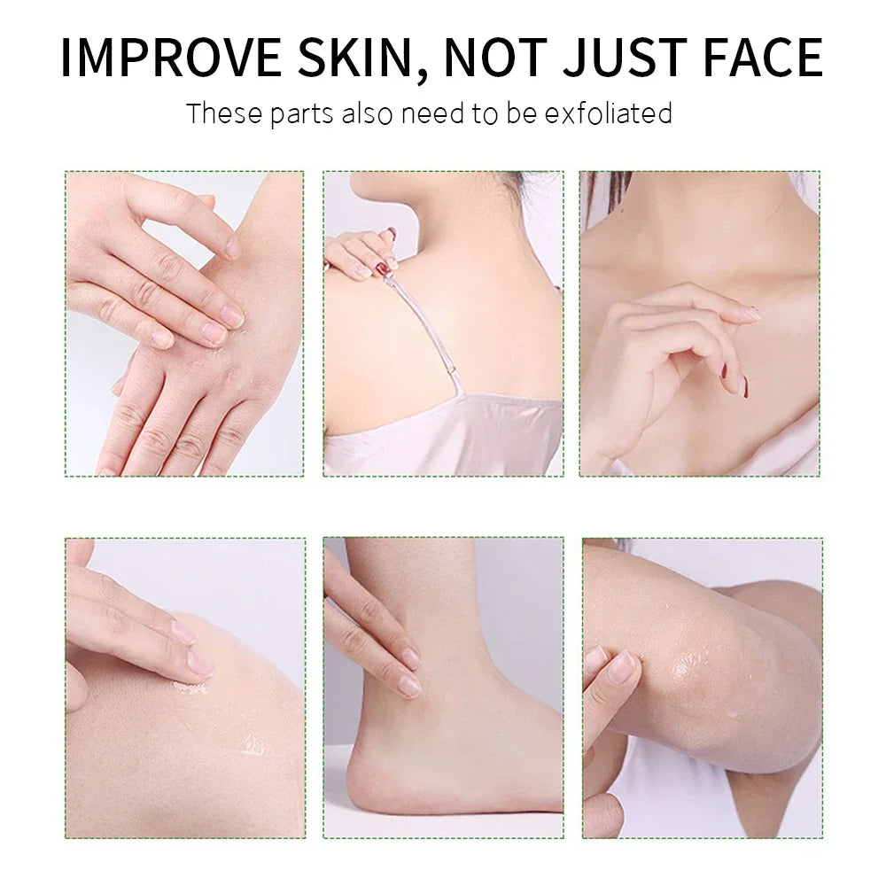 Aloe Vera Exfoliating Gel Facial Scrub - Gentle Smooth Skin Renewal Scrubs Treatments Tidesmit