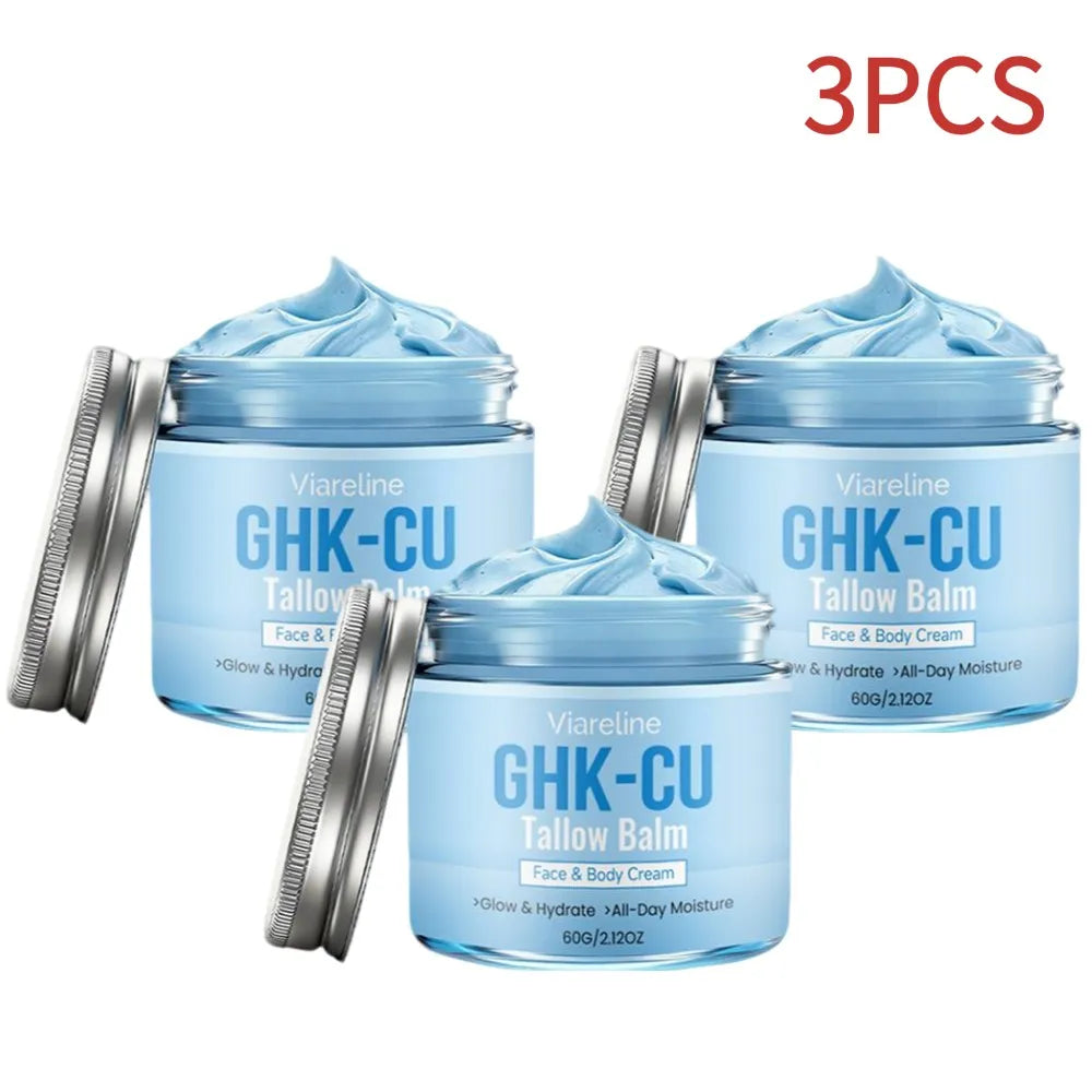 Copper Peptides GHK-Cu Beef Tallow Cream Blue Balm Manuka Honey Deep Moisturizing Nourishing Repair Barrier for All Skin Types