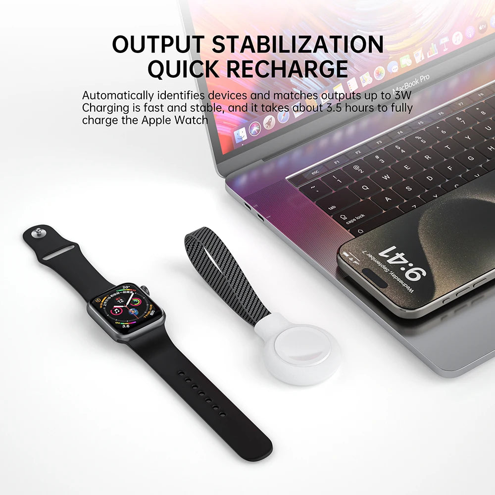 Magnetic Apple Watch Charger for Apple Watch, Portable Wireless Charging Tidesmit