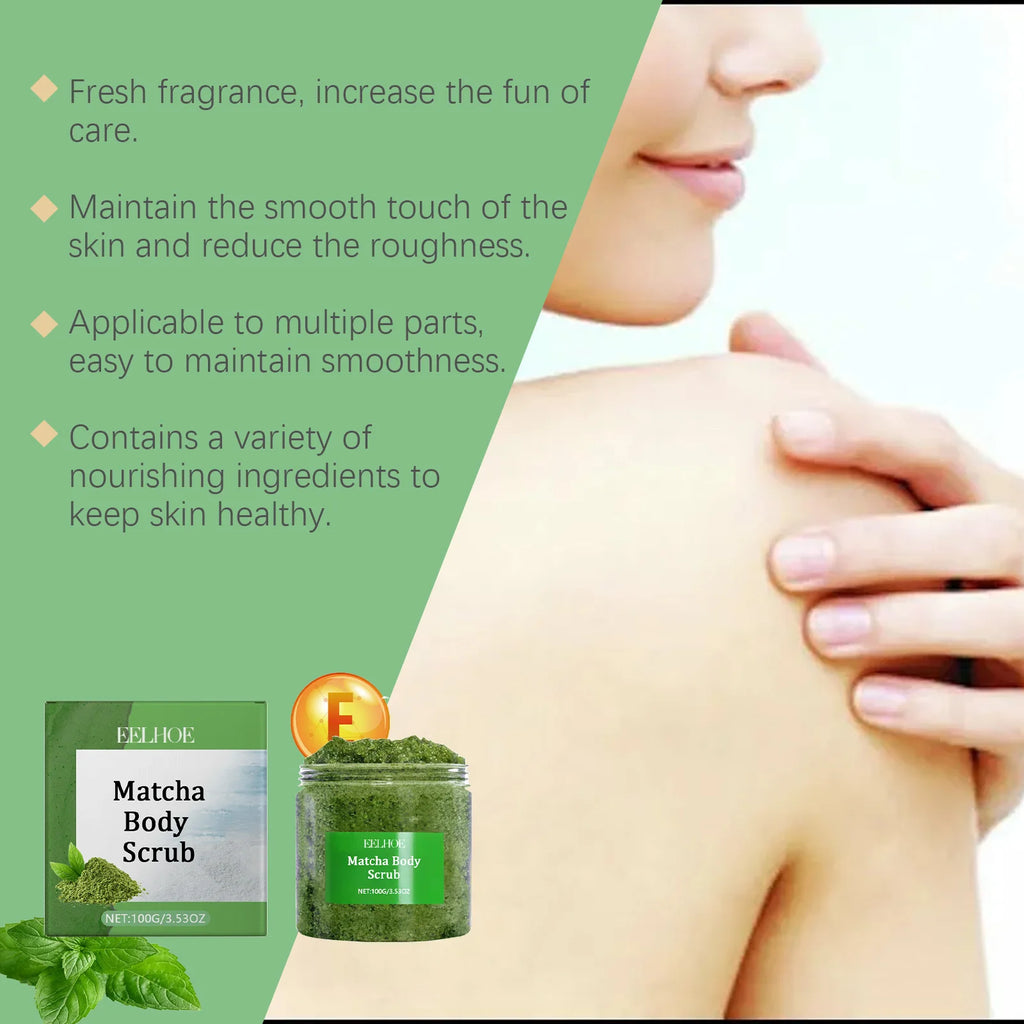 Matcha Sea Salt Body Scrub - Natural Exfoliant for Smooth Skin Scrubs Treatments Tidesmit