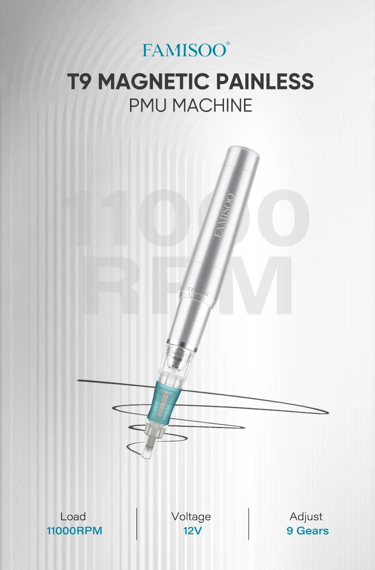 PMU Machine for Microblading, 11000RPM Rotary Permanent Makeup Pen Permanent Makeup Machines Tidesmit