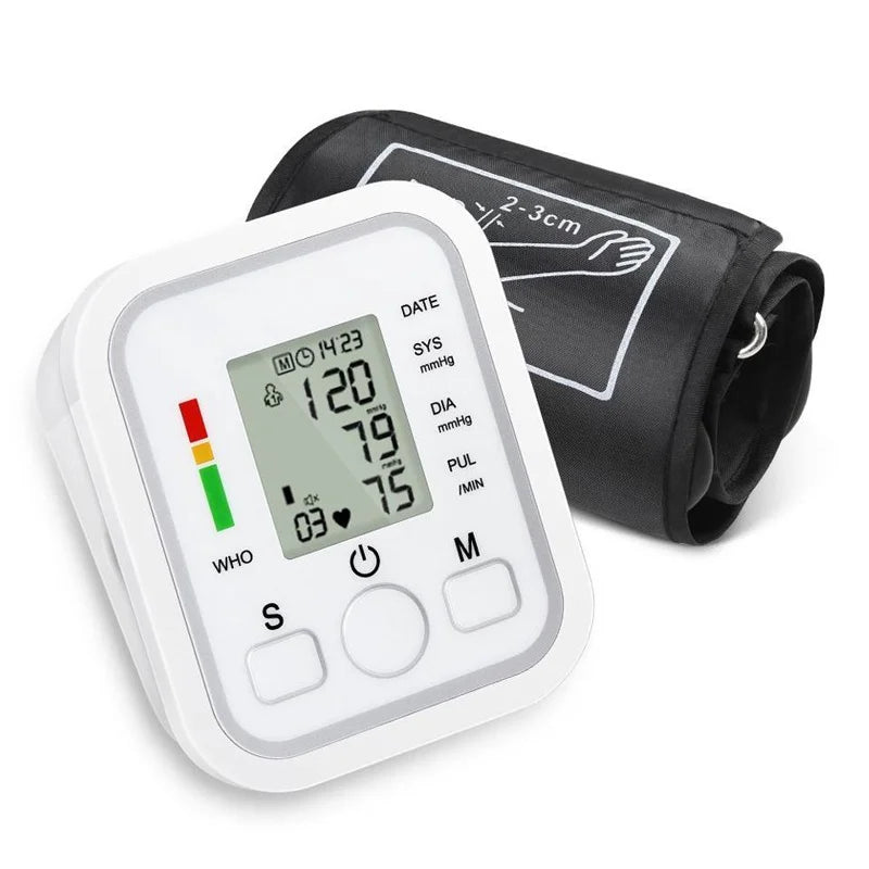 Spanish Voice Arm Automatic Blood Pressure Monitor BP Sphygmomanometer Pressure Meter Tonometer for Measuring Arterial Pressure