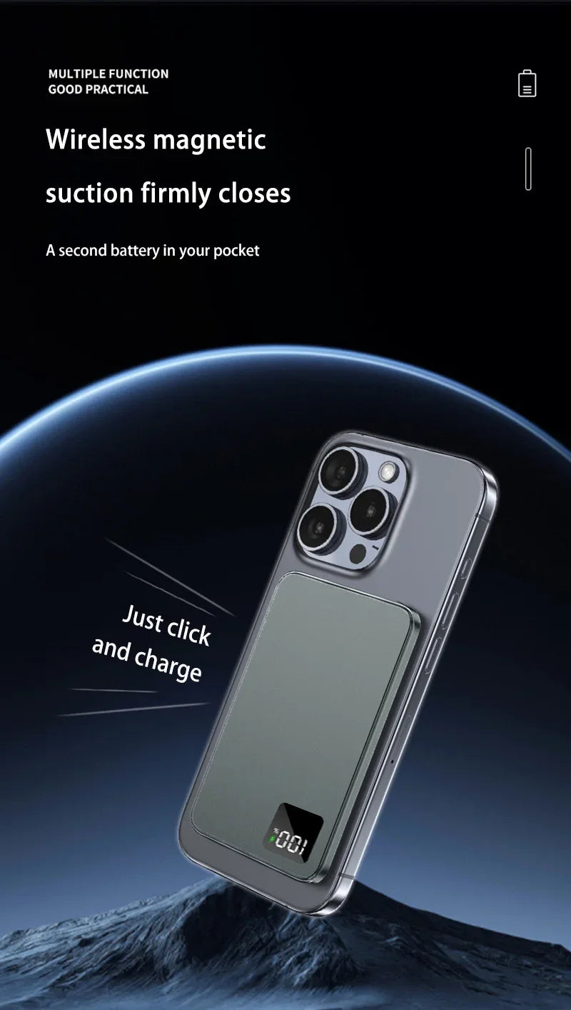 Tidesmit Magnetic Portable Charger 100000mAh PD Fast Power Bank Tidesmit