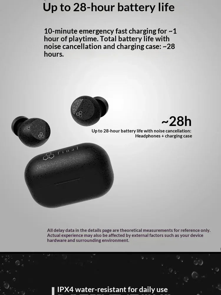 Tidesmit ZE3000 Wireless Earphones | 24-bit Lossless Bluetooth Audio Tidesmit