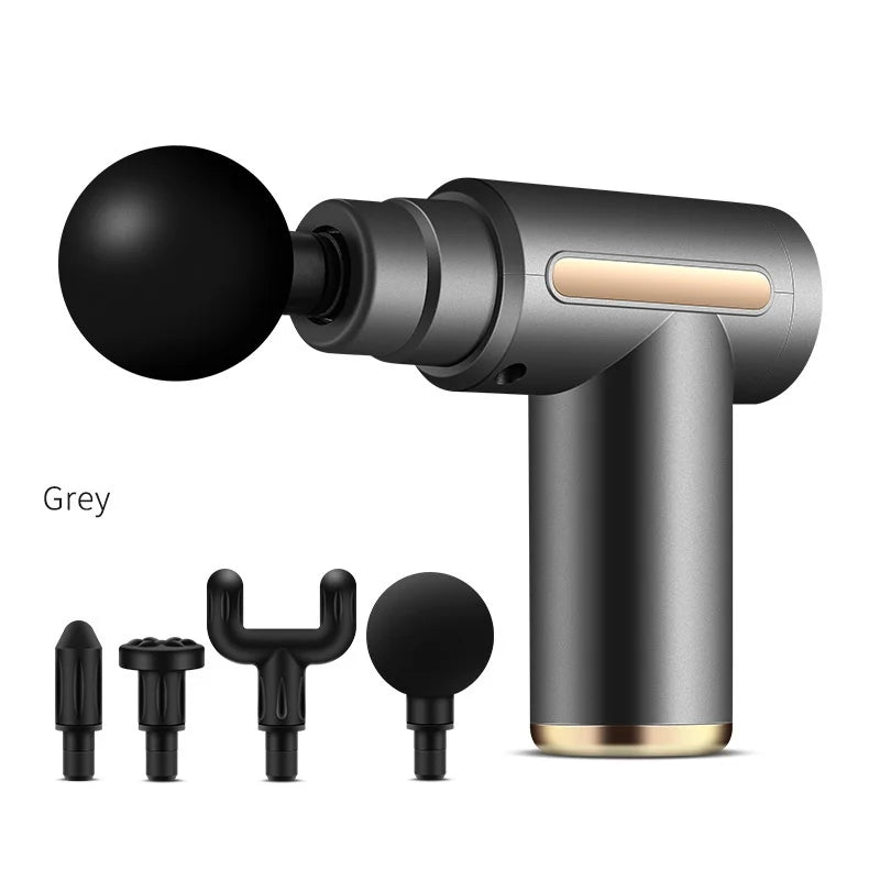 Tidesmit Muscle Massage Gun - Portable Deep Tissue Electric Massager Body Shaping Massage Equipment 6 GEAR GREY Type C
