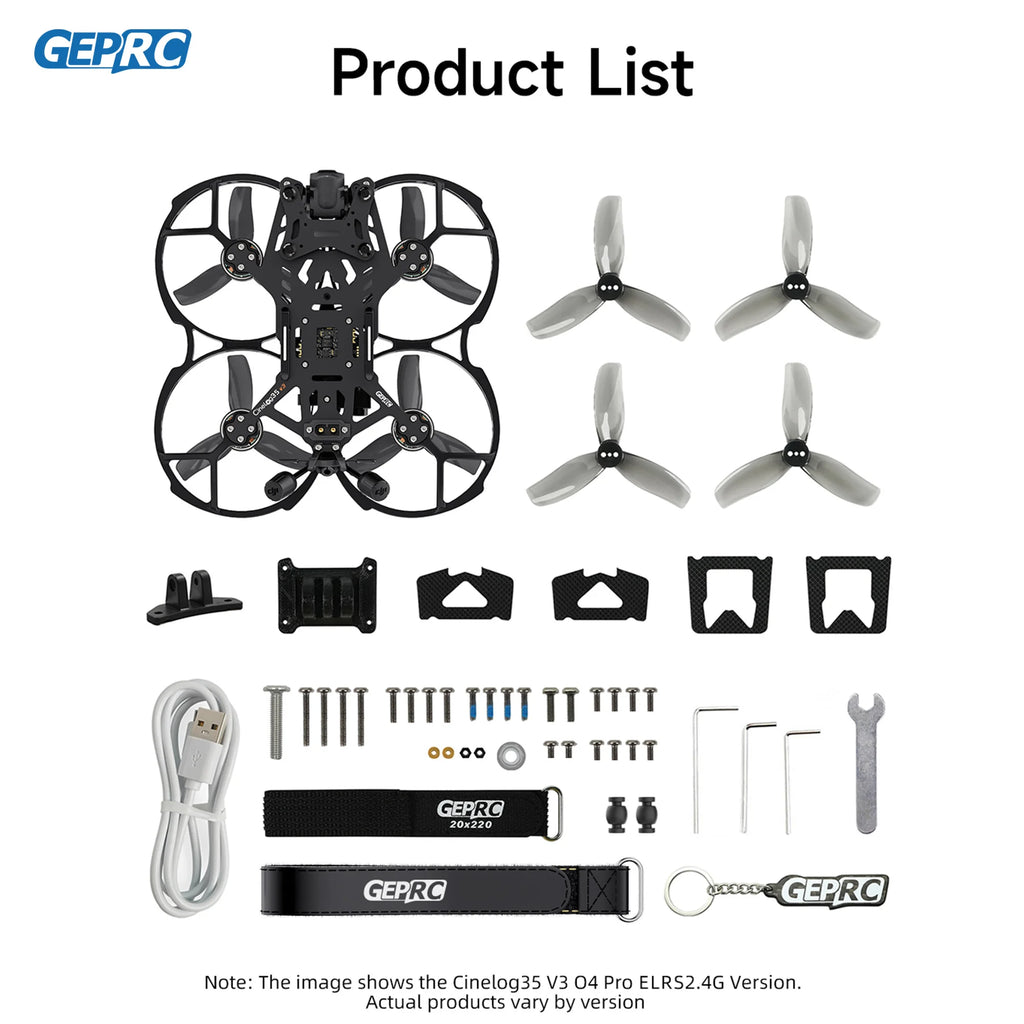 GEPRC Cinelog35 V3 O4 FPV Drone - Professional 3.5 Inch Freestyle RC Tidesmit