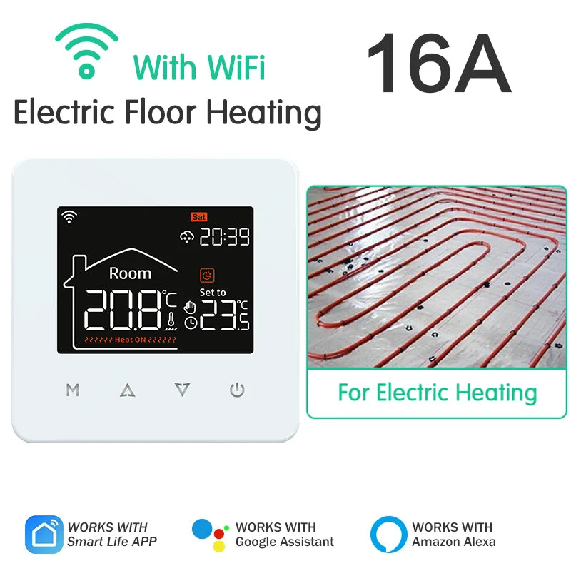 WiFi Smart Floor Heating Thermostat for Precise Home Temperature Control Electric Heating 1 China Mainland Tidesmit