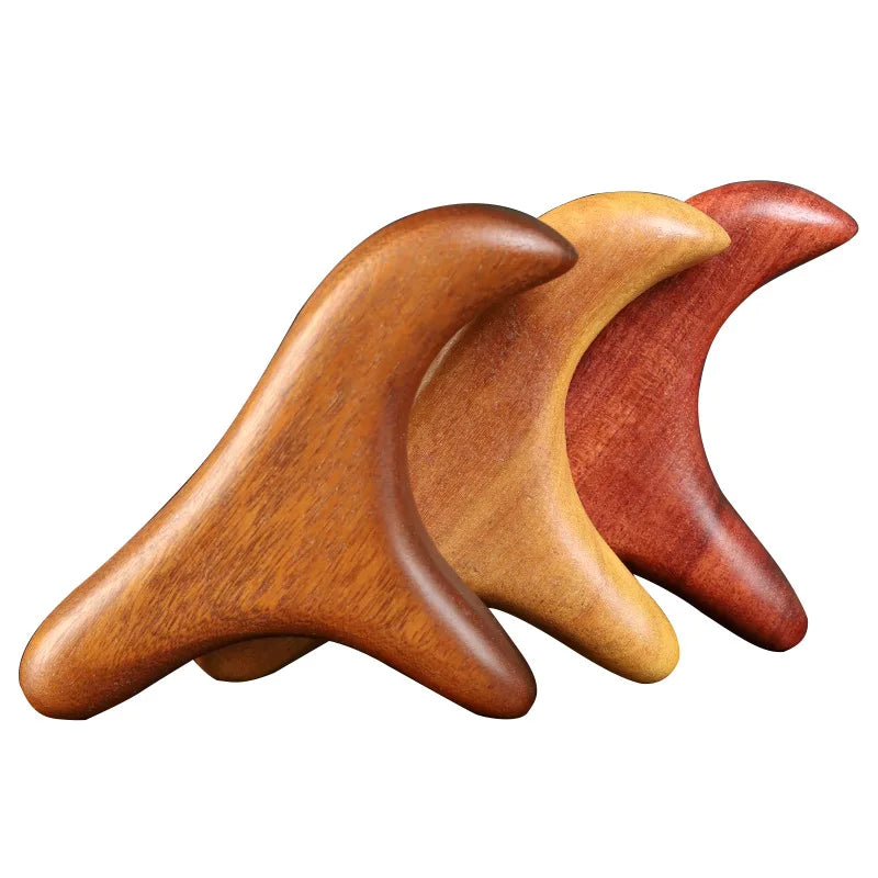 Sandalwood Gua Sha Tool for Back and Neck Muscle Relief by Tidesmit Back Massage Instrument Tidesmit