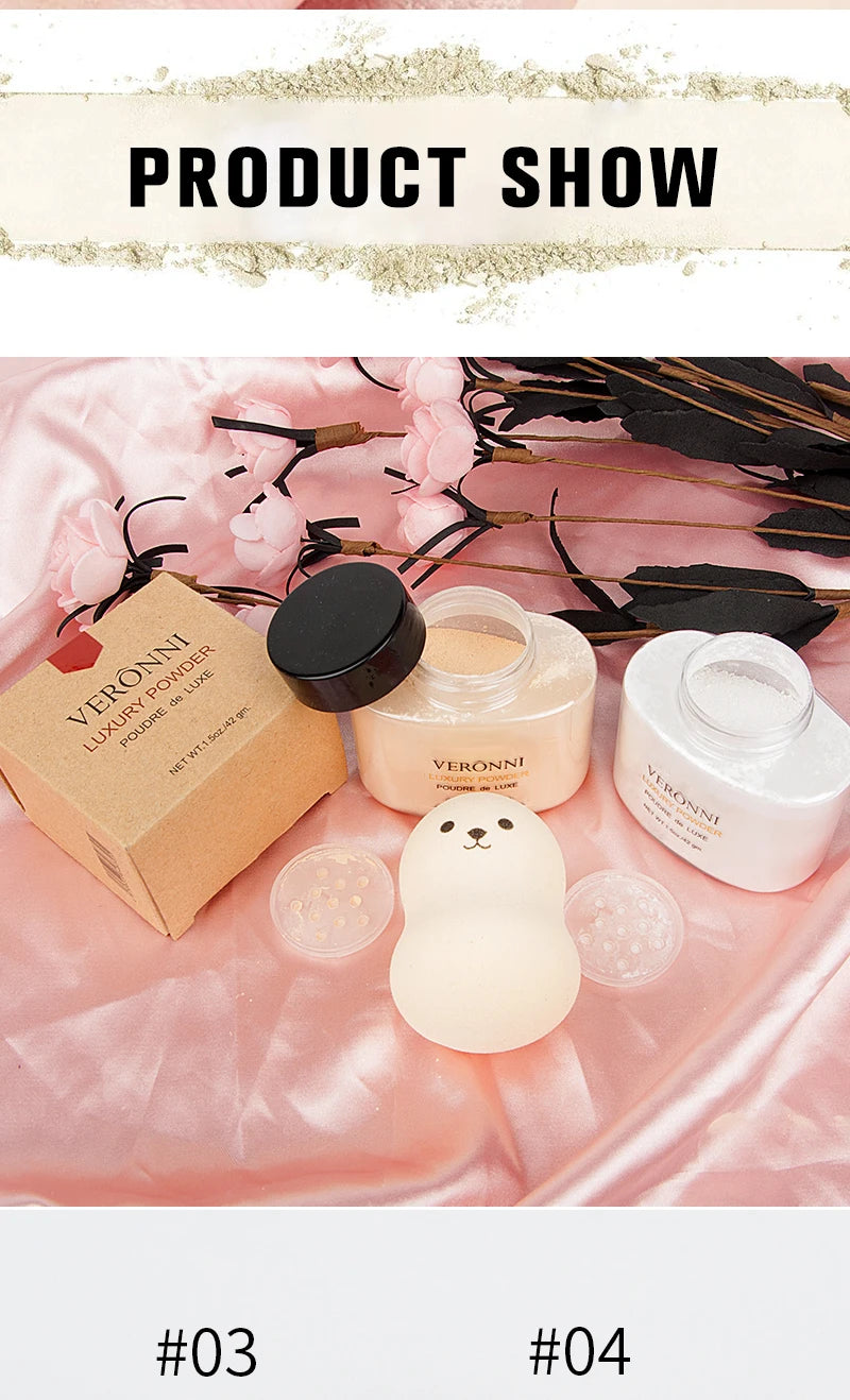 Tidesmit Banana Luxury Powder bottle for oil-control face makeup foundation finish detail view