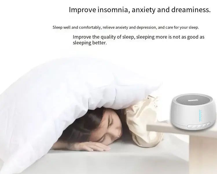 Portable Mini Smart Sleep Therapy Instrument Portable White Noise Machine 30 Sounds 36 Levels for Adult Baby and Household Use