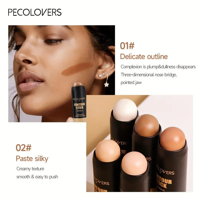 Tidesmit 3D face contouring and bronzer stick showing creamy texture for natural highlighting and makeup blending