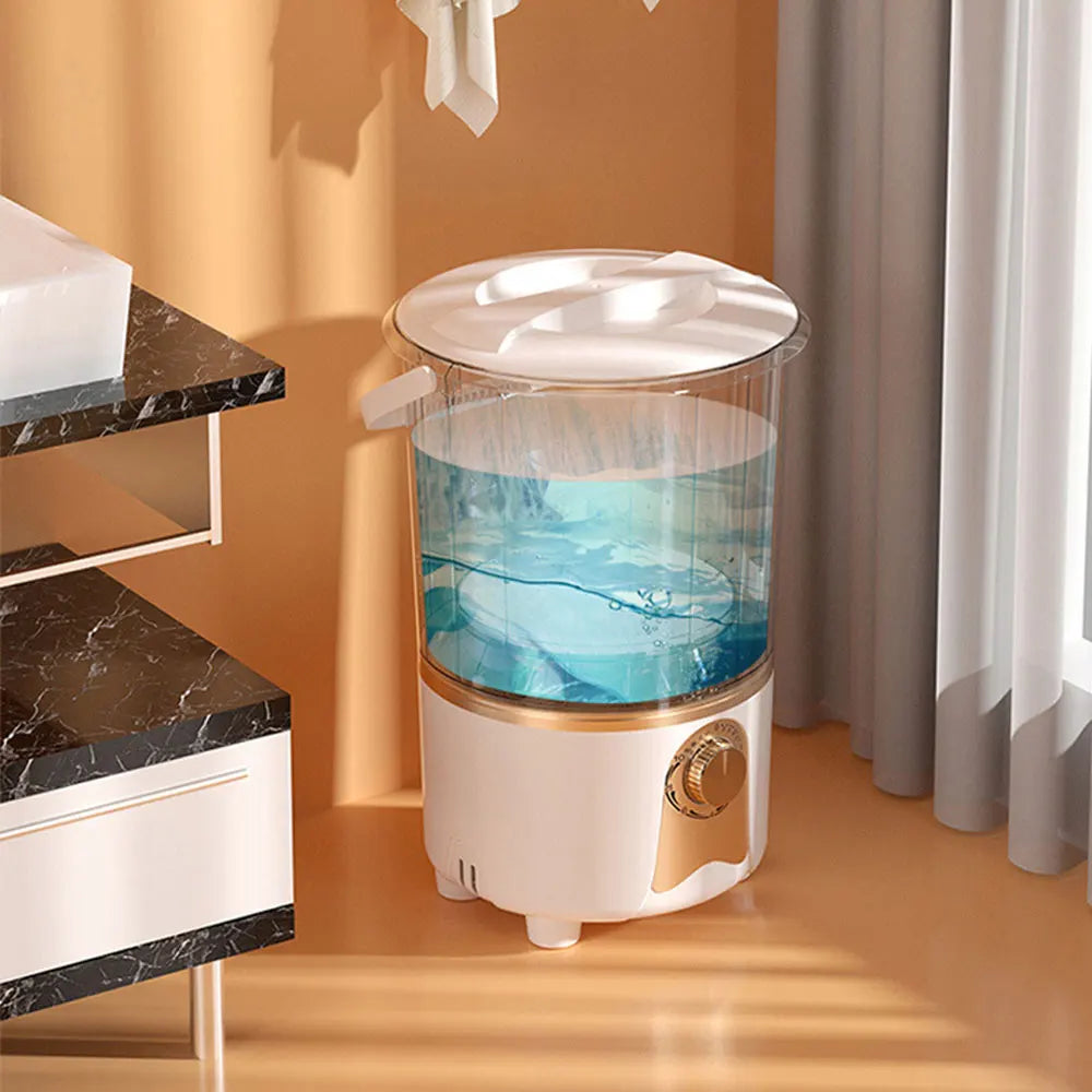 Tidesmit semi-automatic portable washing machine and dryer bucket for baby clothes, socks, and dorm use