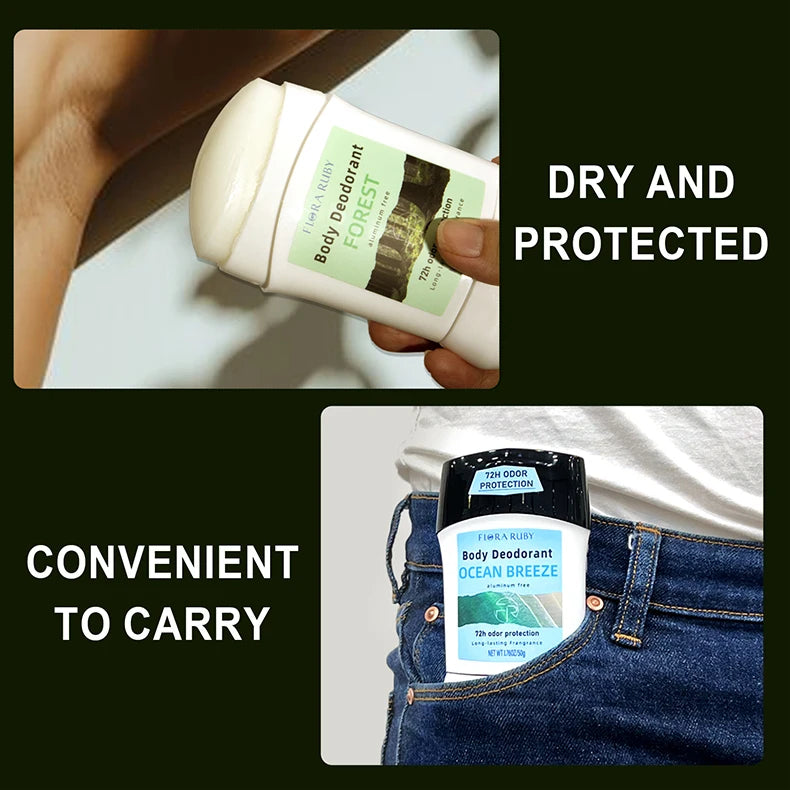 Tidesmit 50g aluminum-free antiperspirant stick for women with natural flower scent for body odor protection.