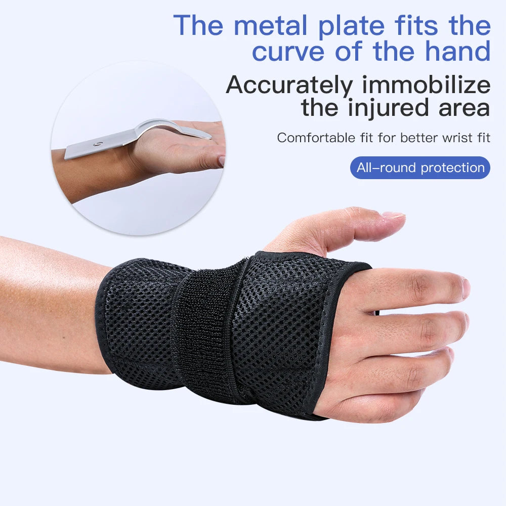 Breathable Wrist Support Professional Splint Wrist Brace Protector Band Arthritis Carpal Tunnel Hand Sprain Tendinitis Wristband