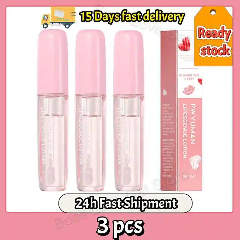 Lip Plumper Serum: Moisturizing Volumizing Treatment for Fuller Lips Lip Care 3 pcs Tidesmit