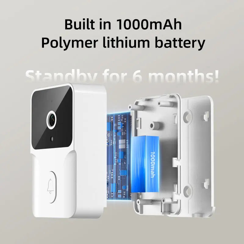 4.3 "visual electronic doorbell 100-degree wide-angle ultra-long standby infrared night vision intelligent cat eye monitoring