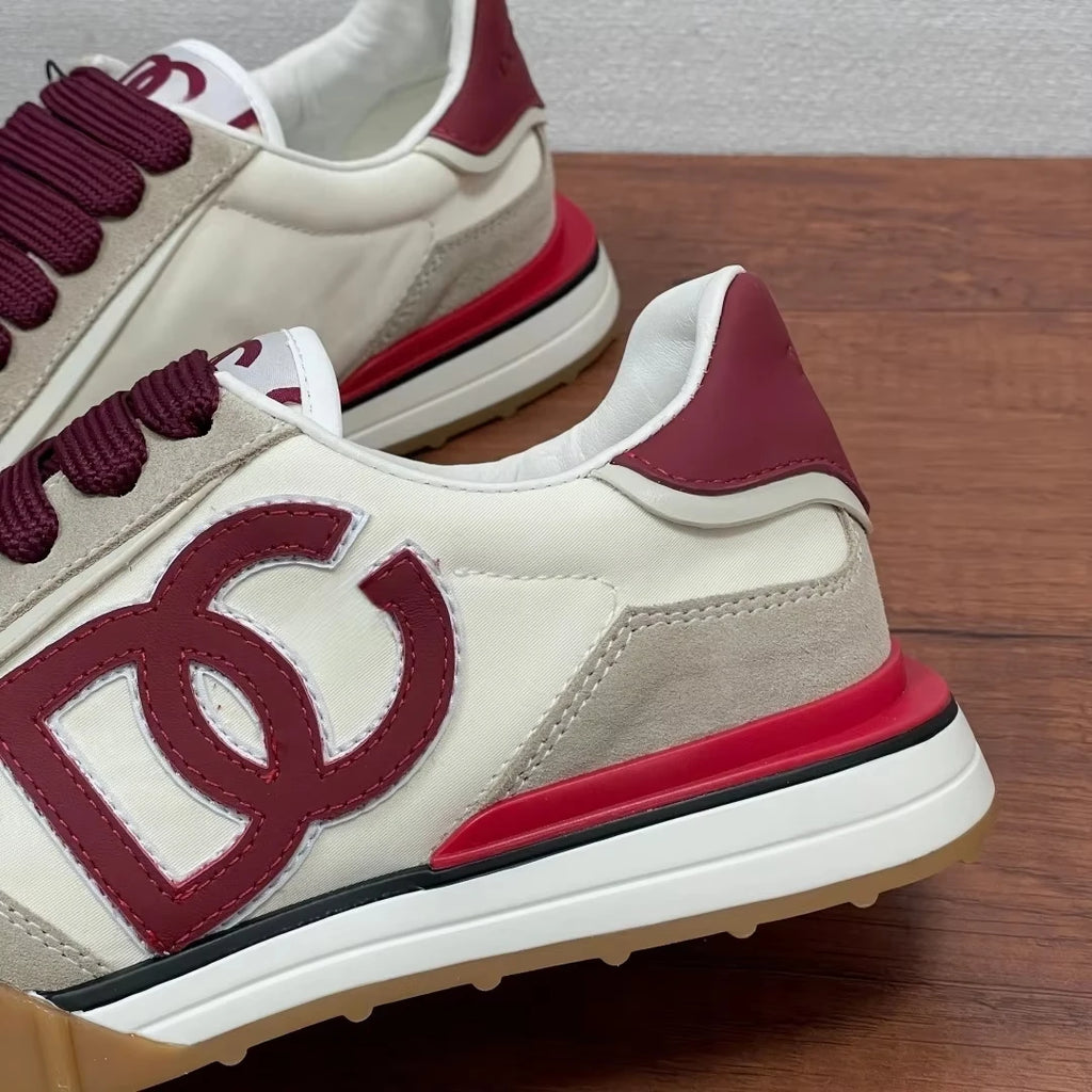 Thick Soled Running Shoes Low Top Lace up Fashion Luxury Branded Style Casual Upper Material Retro Casual Sports Shoes Sneakers