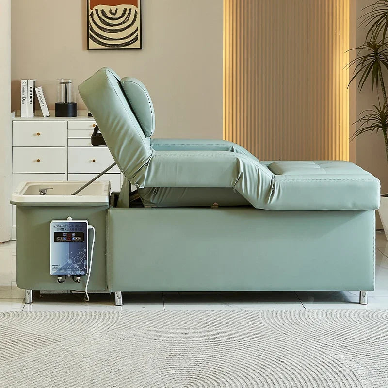 Electric Shampoo Bed for Head Therapy | Adjustable Salon Sofa | Tidesmit Massage Chairs Tidesmit