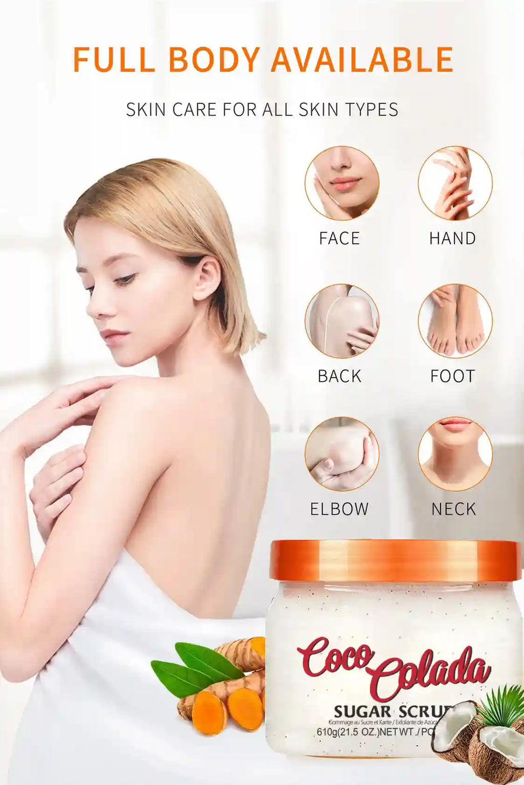 Shea Sugar Body Scrub Exfoliant - Natural Smoothing Treatment Scrubs Treatments Tidesmit