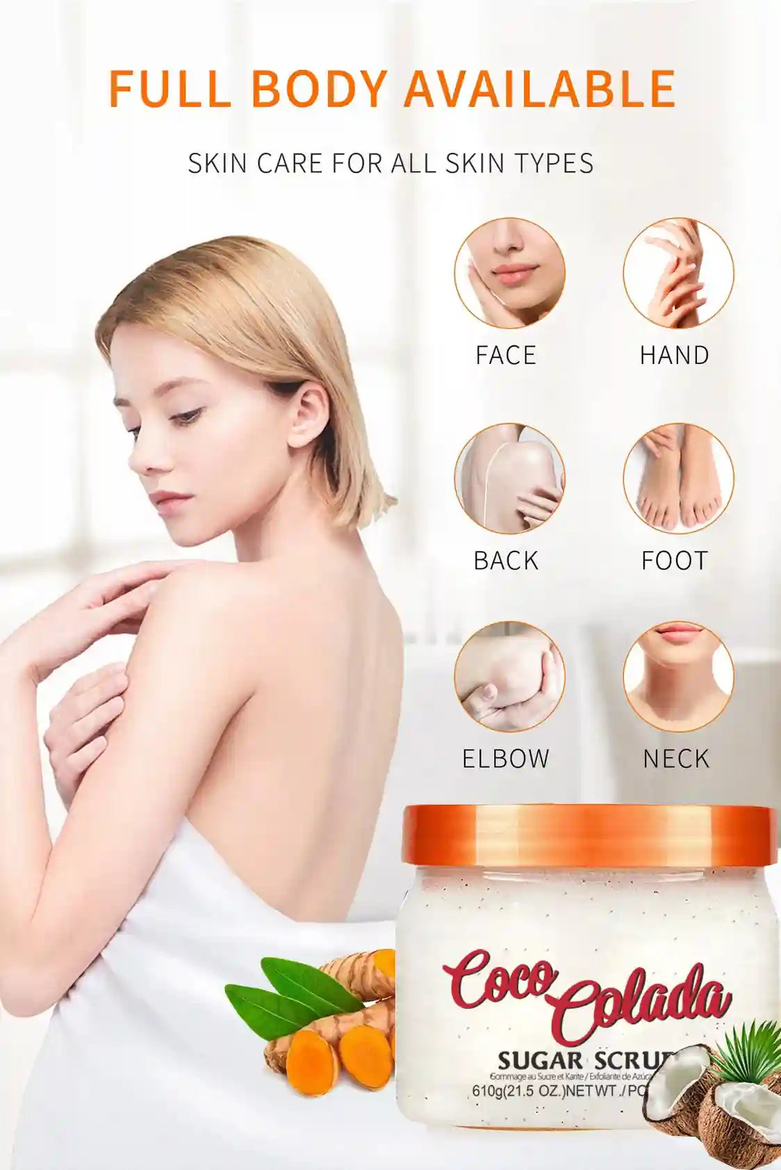 Shea Sugar Body Scrub Exfoliant - Natural Smoothing Treatment Scrubs Treatments Tidesmit