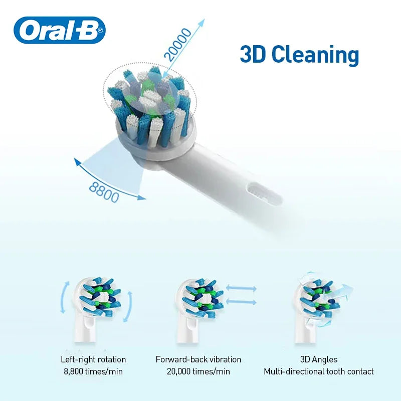 Oral B Sonic Electric Toothbrush Rechargeable 3D Rotating Tooth Brush 14 Days Long Battery Life 2Mins Smart Timer Pro600 Pro1Max