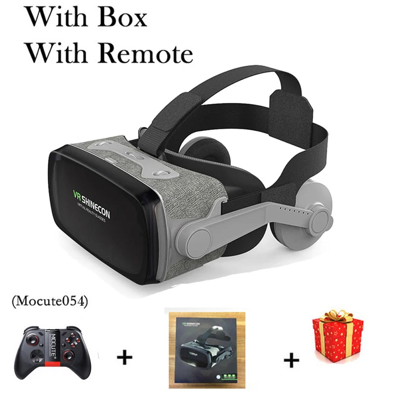VR Headset for Smartphone - Immersive 3D Smart Glasses with Remote With Remote B Tidesmit