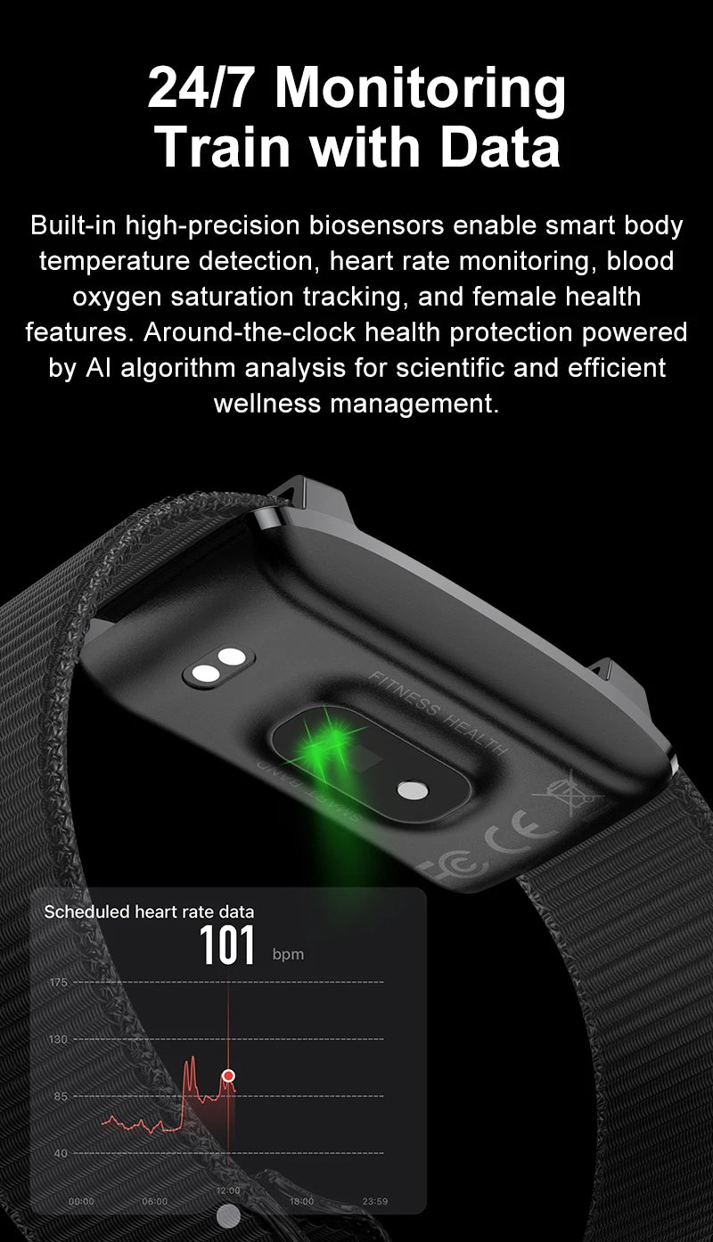 HY Digital No Screen Smart Watch Bracelet Sports Fitness Tracker Health Heart Rate Sleep Monitor Outdoor Smart Wristband
