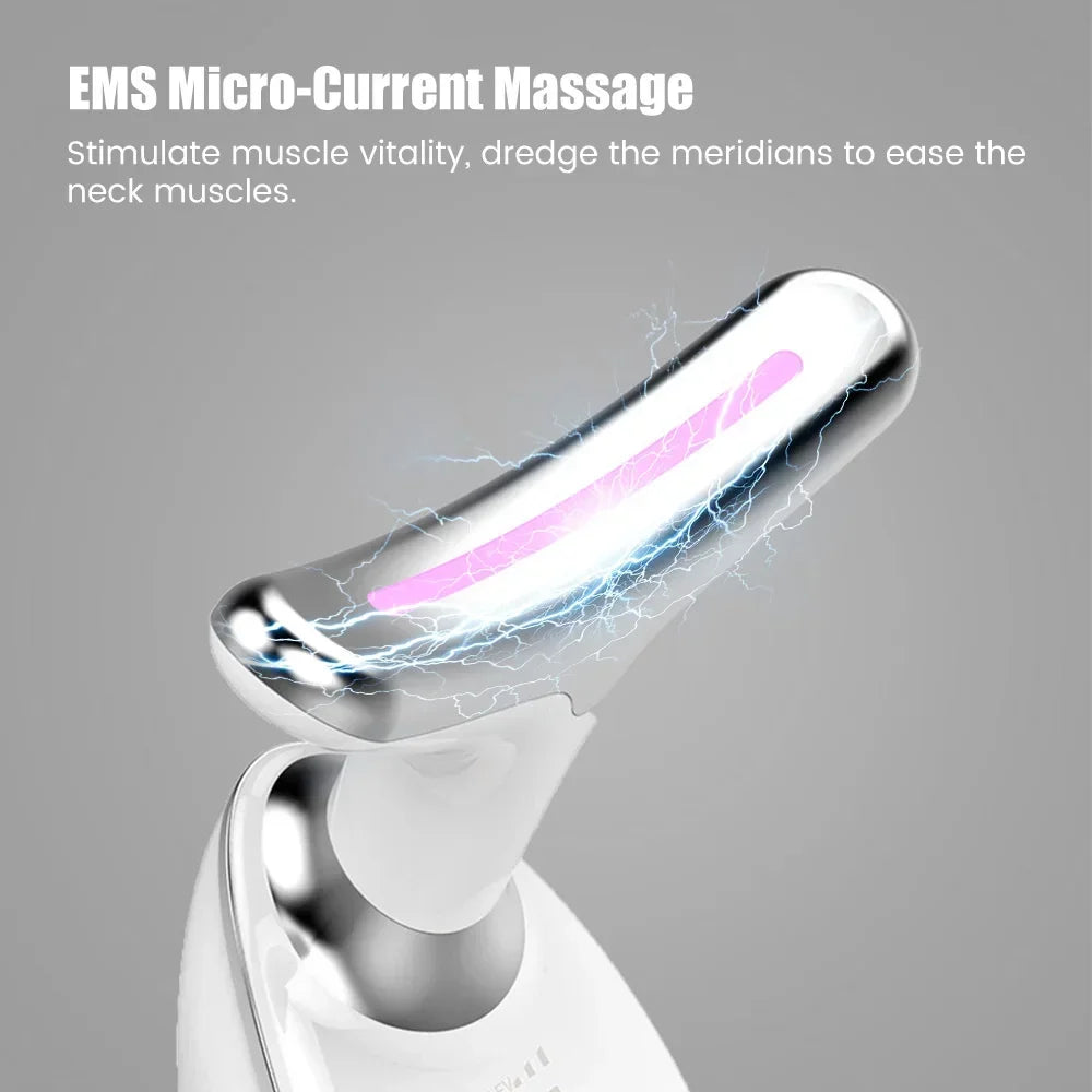 Face and Neck Lift Device - Electric Massager with LED Light Therapy Massage Cushion Tidesmit