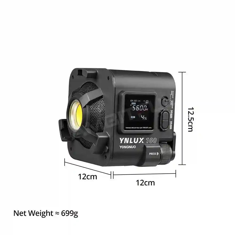 Bi-color LED Video Light: Portable Handheld Studio Lamp for Content Tidesmit