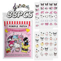 88PCS Sanrio Characters Acne Pimple Patches | Cute Hydrocolloid Spot Stickers for Face & Skin